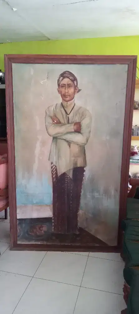 Lukisan kanvas karya jawa tokoh raden sosrokartono nego cod rungkut