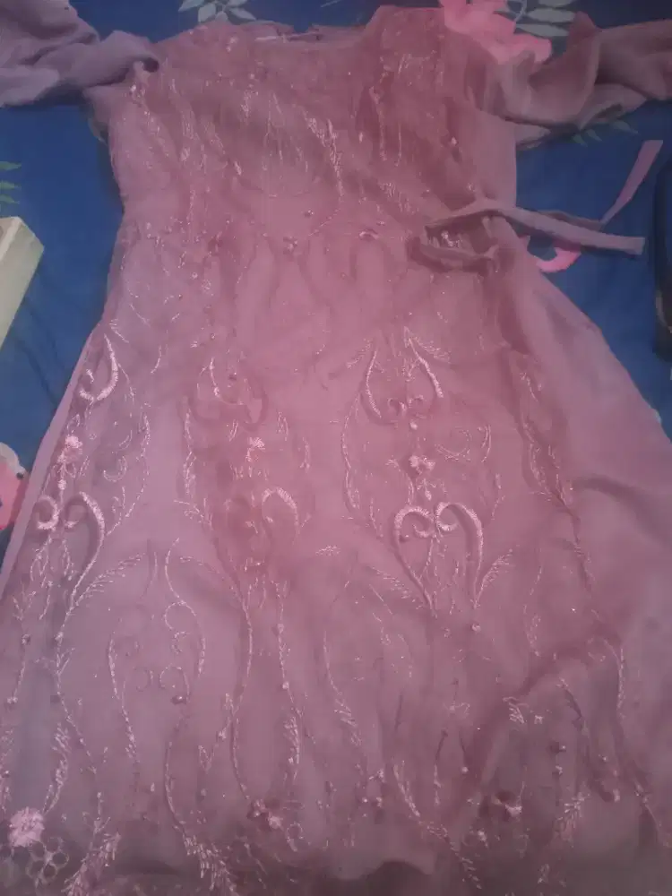 Dress muslim baru 2 kali pakai