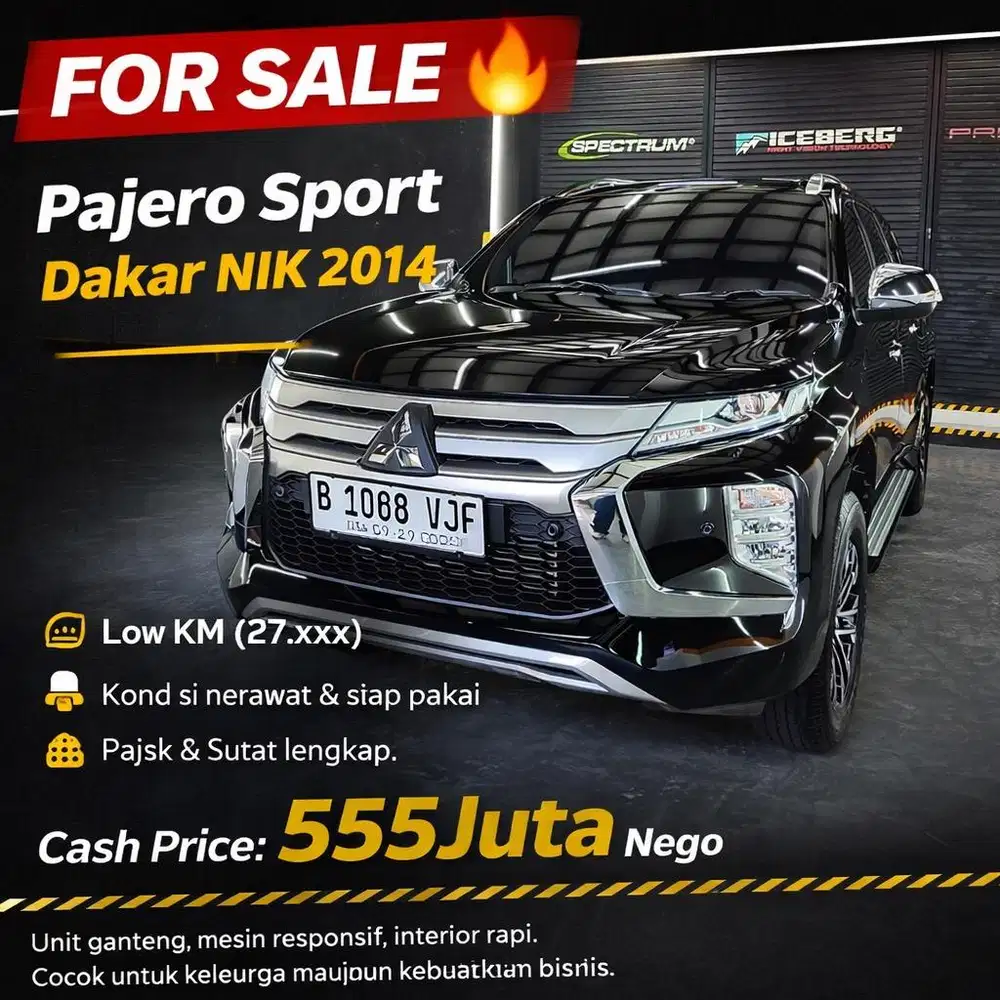 Pajero Sport Dakar 2024 4x2 , Milik Pribadi , Low KM , Terawat