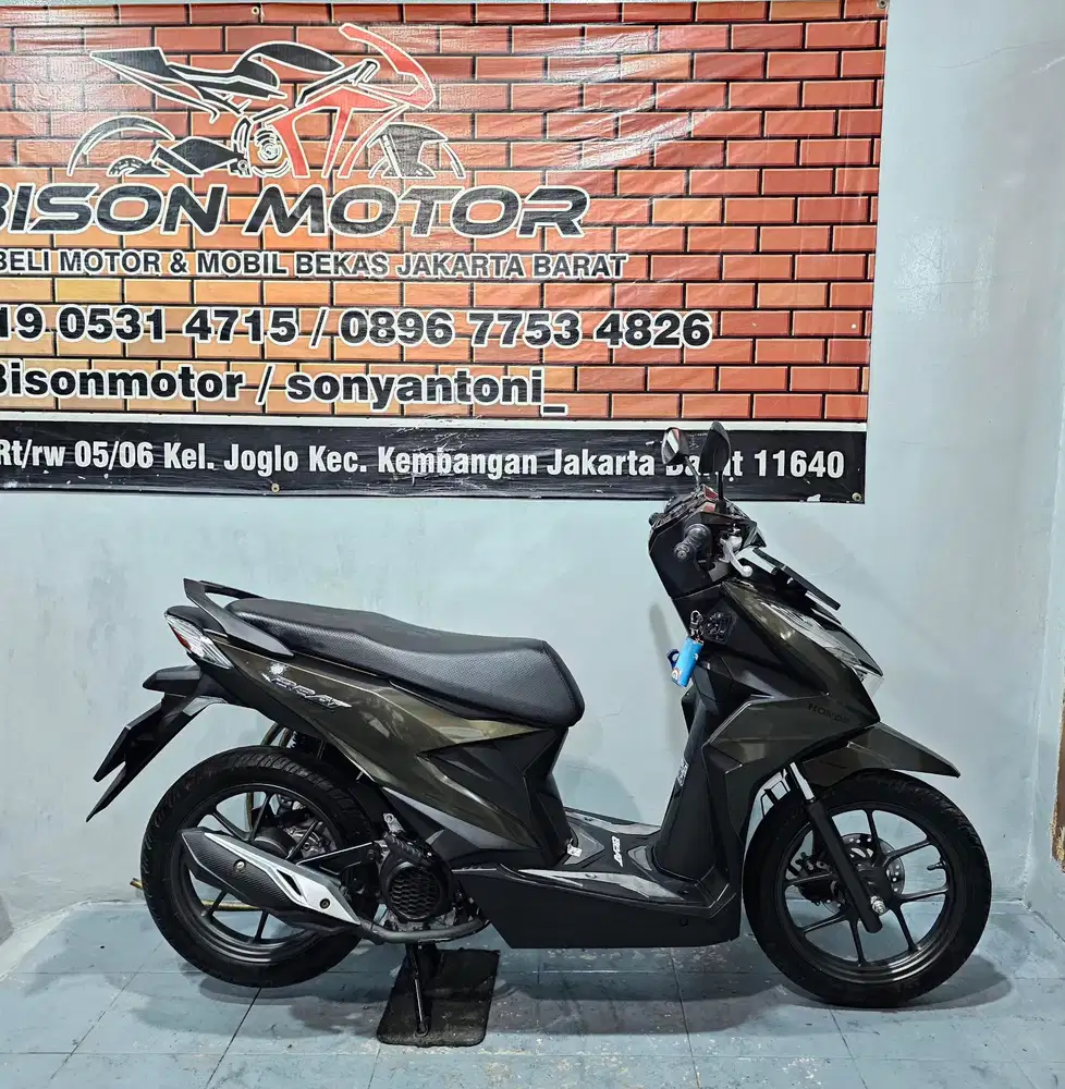 MEWAH KM 12RB! HONDA BEAT DELUXE CBS ISS LED 110 TAHUN 2020 SILVER