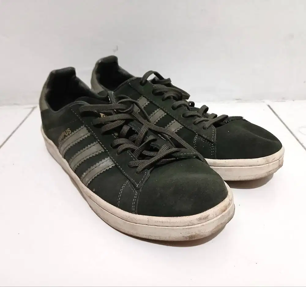 Adidas Campus Green Olive / Army | Sneakers | Sepatu | 42 EU | 8 UK