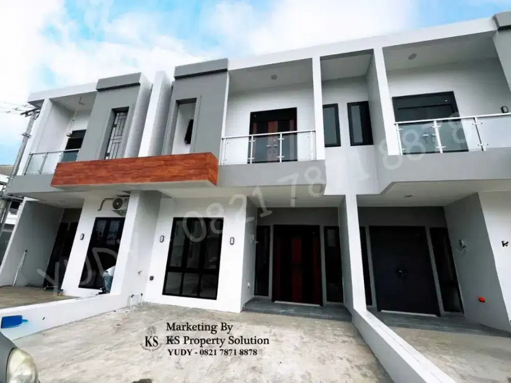 Dijual Townhouse Baru Mewah di Taman Kenten. Kota Palembang, Type Standard, Di Jalan Taman Kenten, dekat dengan Lapangan Golf.