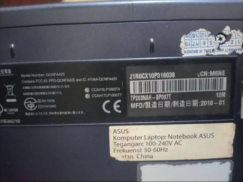 Jual Asus vivobook flip type TP203NAH,layar bermasalah