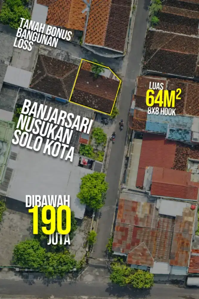 Tanah Bonus Rumah Posisi Hook Banjarsari Nusukan Joglo Nayu Gambirsari