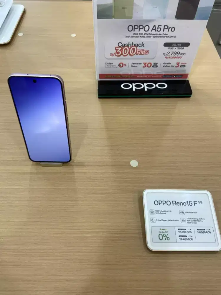 PROMO CICILAN BUNGA 0% OPPO RENO 15 F 5G