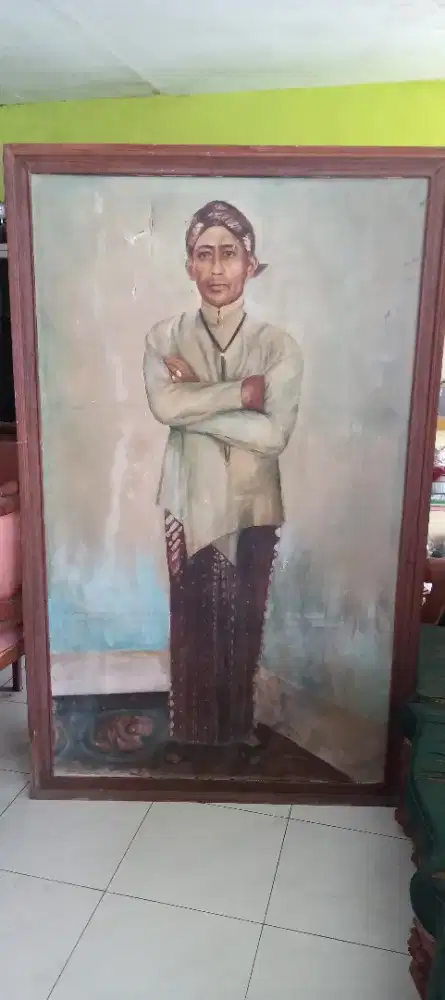 Lukisan kanvas karya tokoh jawa ori nego cod rungkut