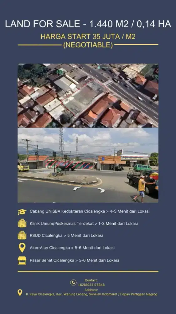 Tersedia Lahan Untuk Di Jual Area Cicalengka (Harga Negotiable)