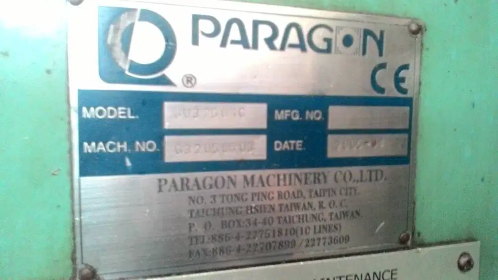 Mesin Bekas External Grinding Paragon