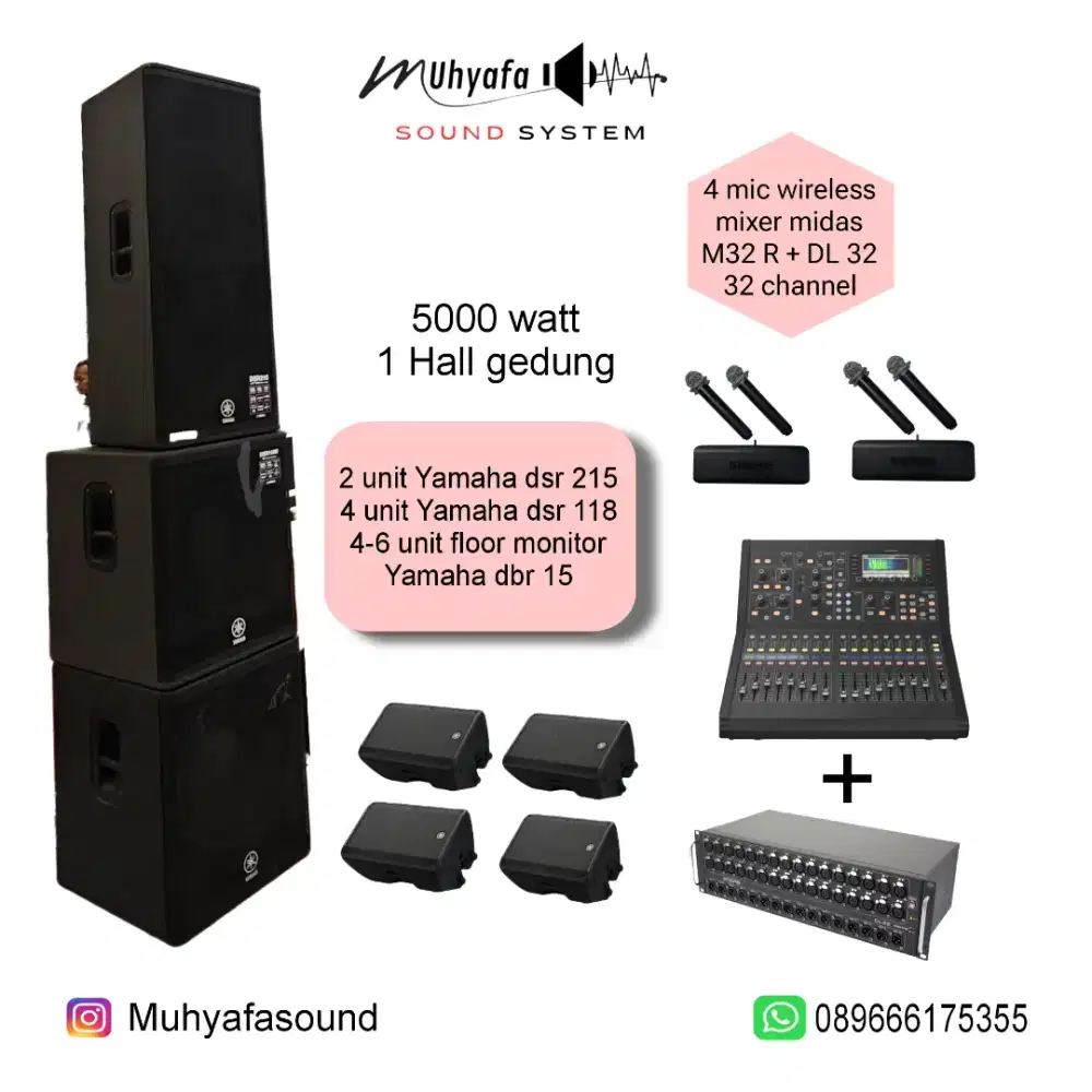 Sound system untuk wedding di hall