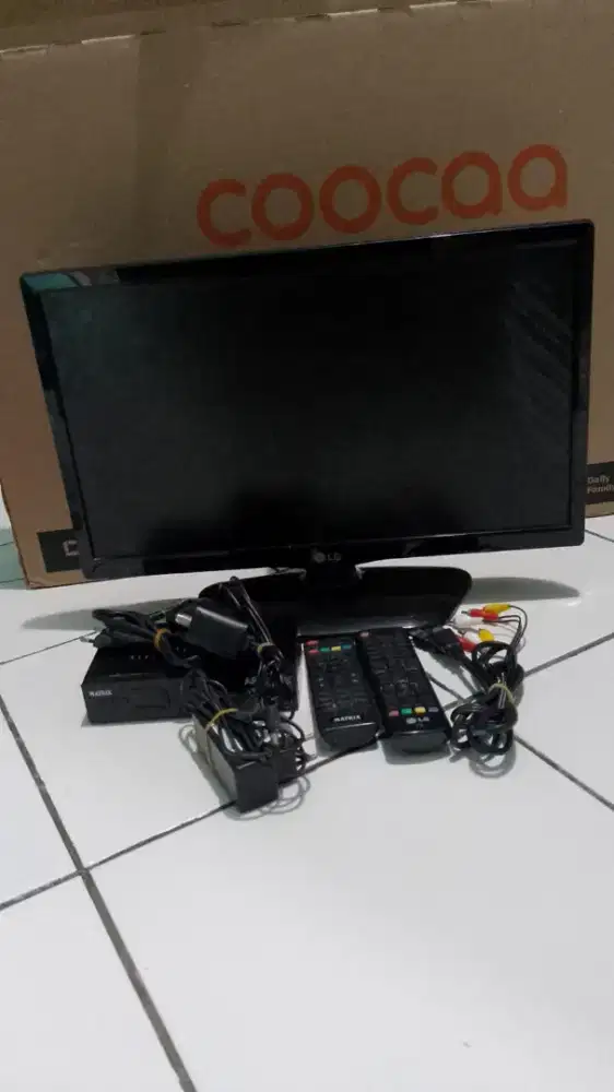 TV LG LED 21 inc fullset setbox + bracket Nego
