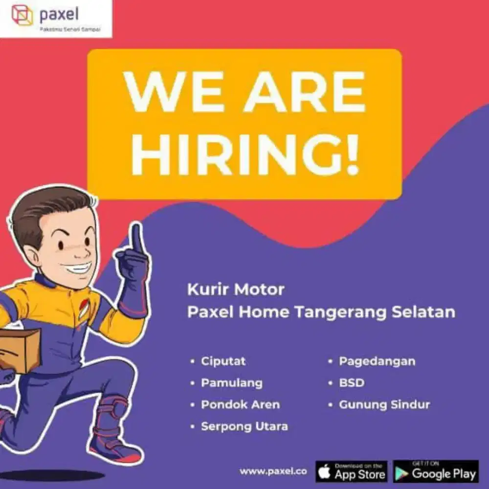 Kurir paxel point pondok aren