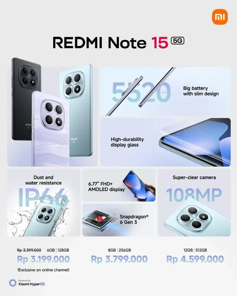 REDMI NOTE 15 5G 12+12GB/512GB