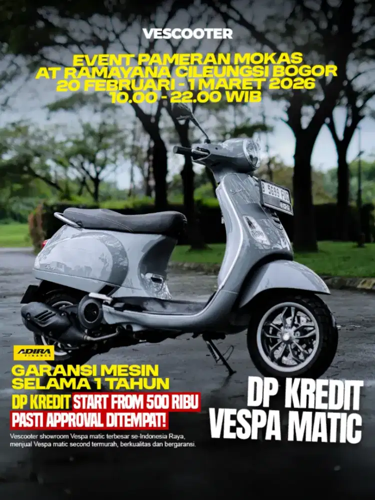 PIAGGIO VESPA LX 125 IGET FACELIFT 2024 MURAH BISA KREDIT