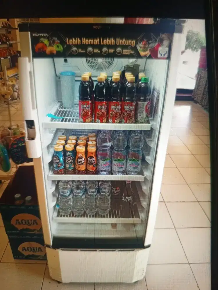 Showcase POLYTRON 1 PINTU 3 RAK KECIL