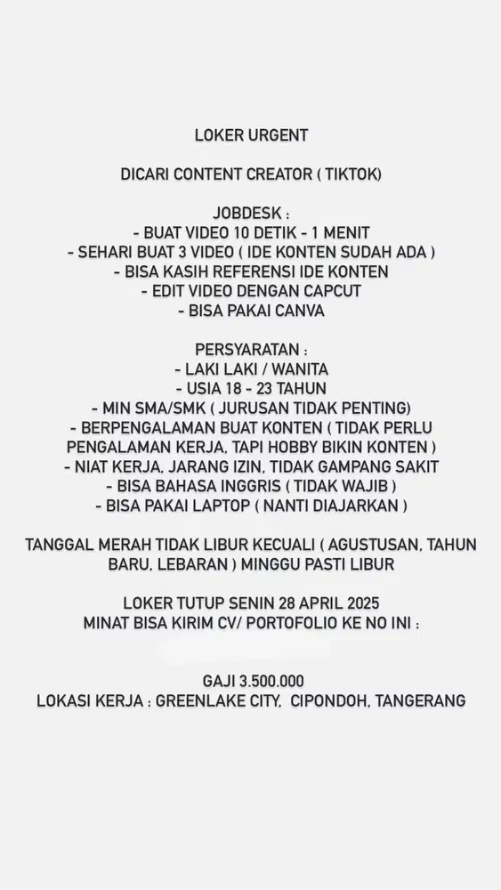 Editor dan take video content cowok