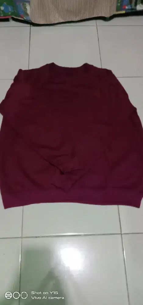 Switer merah  hangat  size jumbo. 2xL