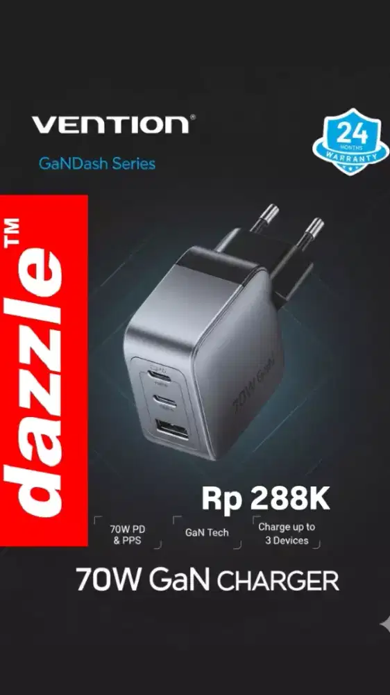 Tc vention 70w gan charger