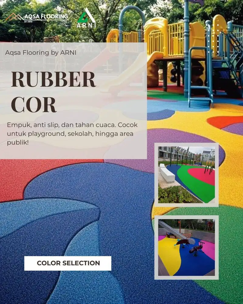 RUBBER COR ARNI | GYM FLOOR | PLAYGROUND FLOOR | JOGING TRACK FLOOR