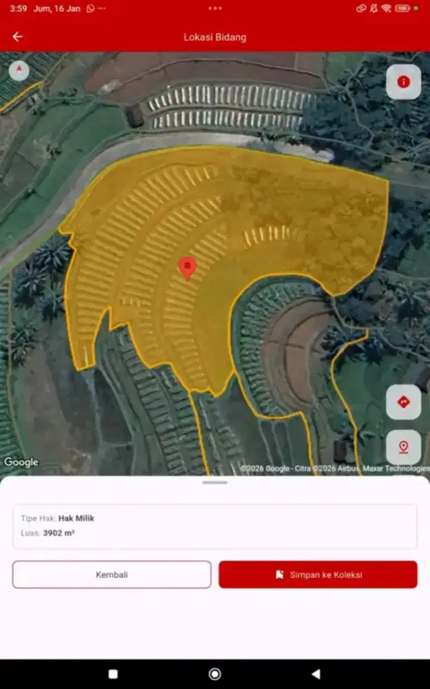 Dijual lahan pertanian (sawah)