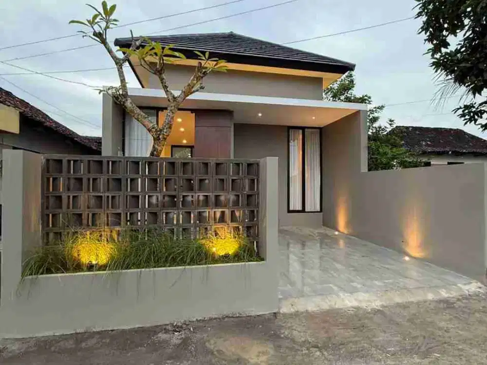 rumah full furnish 700 meter dari pasar godean