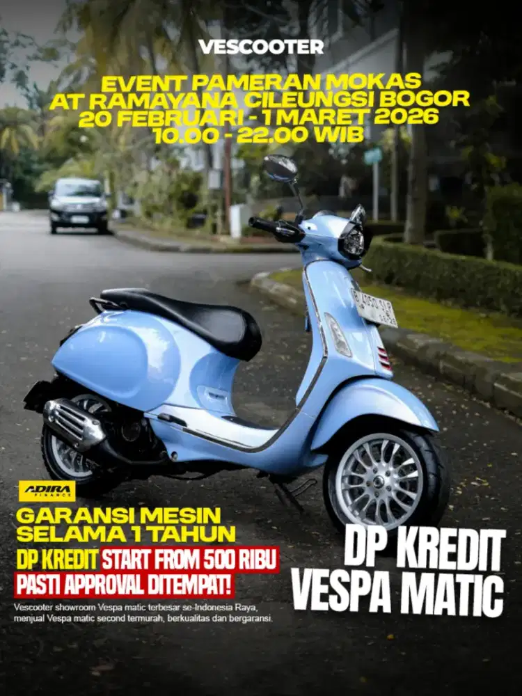PIAGGIO VESPA SPRINT IGET ABS FACELIFT 2019 MURAH BERGARANSI