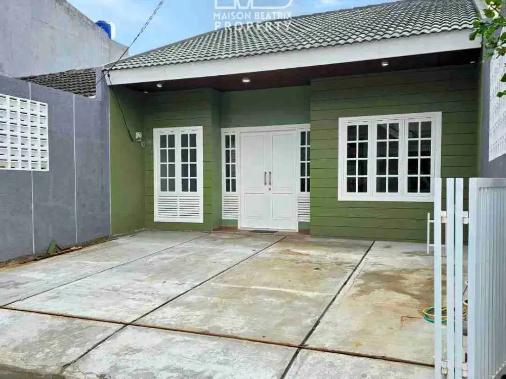 DIJUAL RUMAH 1 LANTAI, BARU RENOV TINGGAL MASUK, LOKASI STRAGEGIS GRIYALOKA BSD