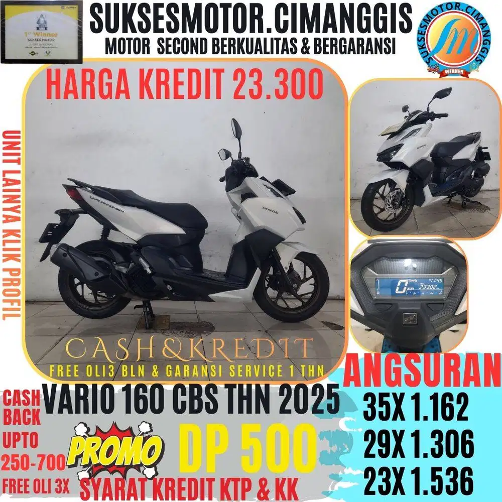 DP 500 VARIO 160 CBS CASHBACK UPTO700RIBU FREE OLI 3X
