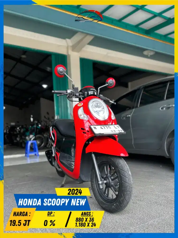 HONDA SCOOPY NEW 2024 READY GASS MASZEHH HIKMAH MOTOR KEPUH MALANG
