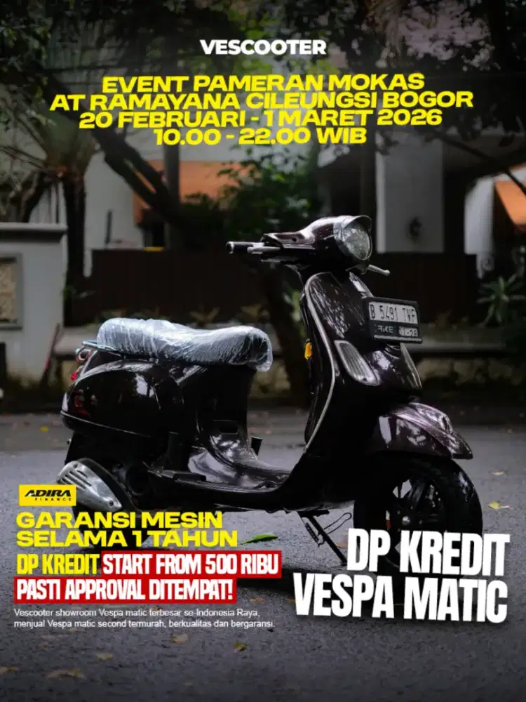PIAGGIO VESPA LX 150 2V INJEKSI 2012 MURAH BERGARANSI
