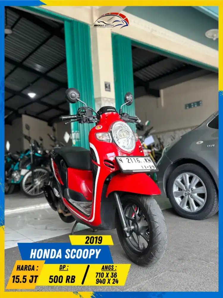 HONDA SCOOPY 2019 MANTAP POLL LURR HIKMAH MOTOR KEPUH MALANG