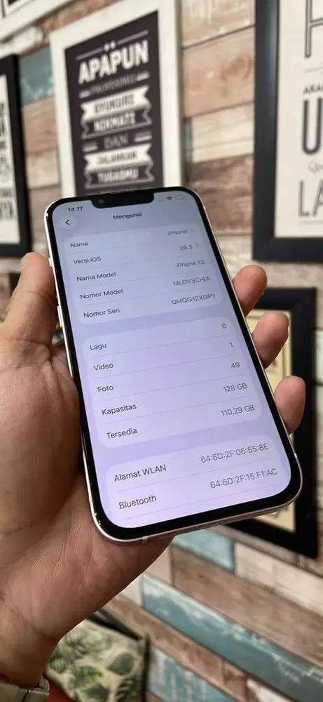 iphone 13 128gb second inter pink