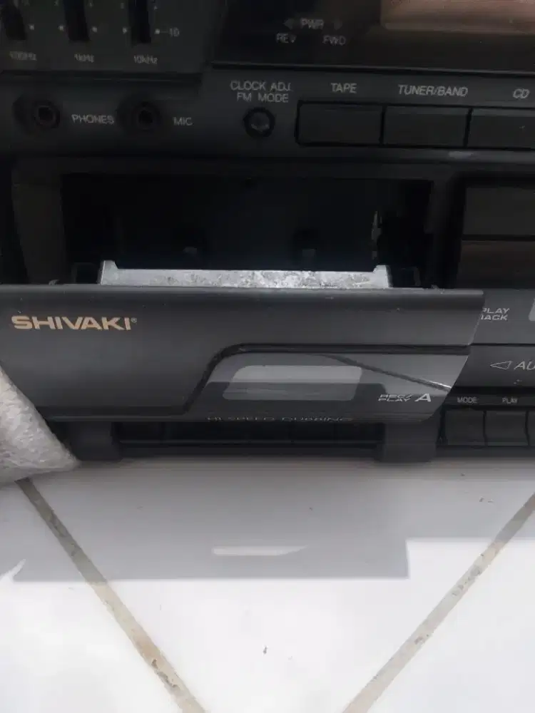 Vintage Portable CD MiniCompo Shivaki TapeDoubleDeck AutoReverse Rare