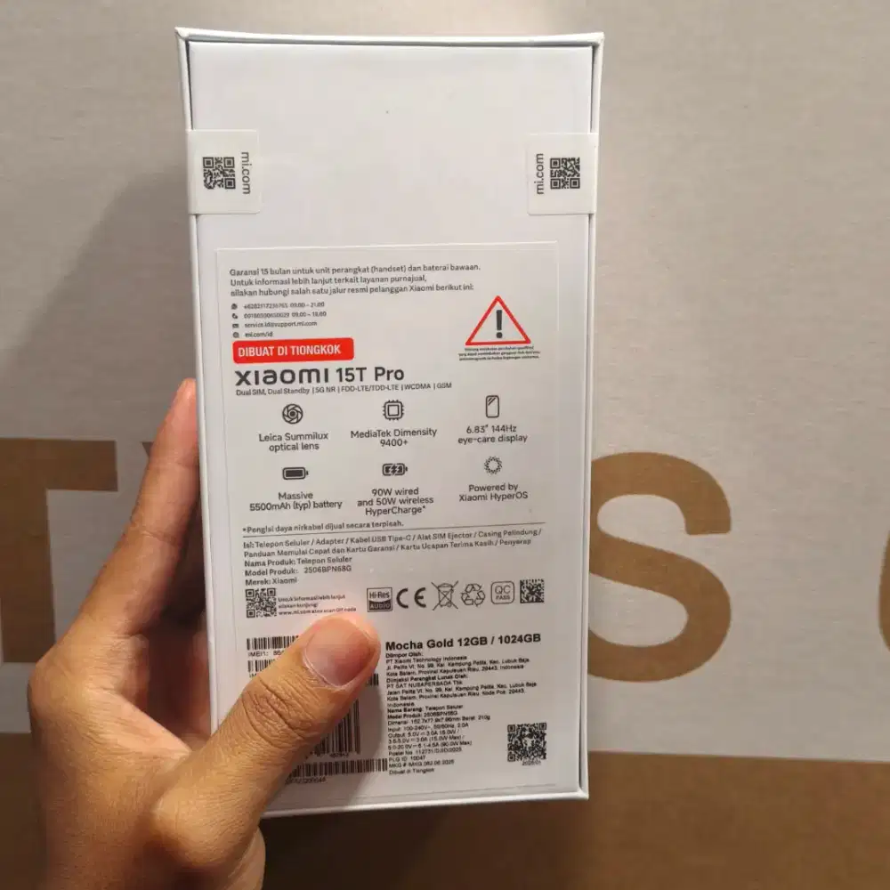 Xiaomi 15T PRO 1TB Mocha Gold