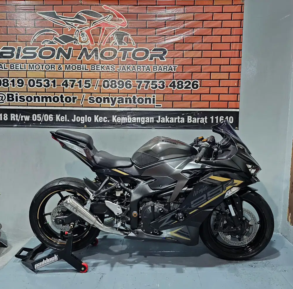 MEWAH! KAWASAKI ZX25R ABS QS 4 SYLINDER TAHUN 2021 COKLAT DOFF