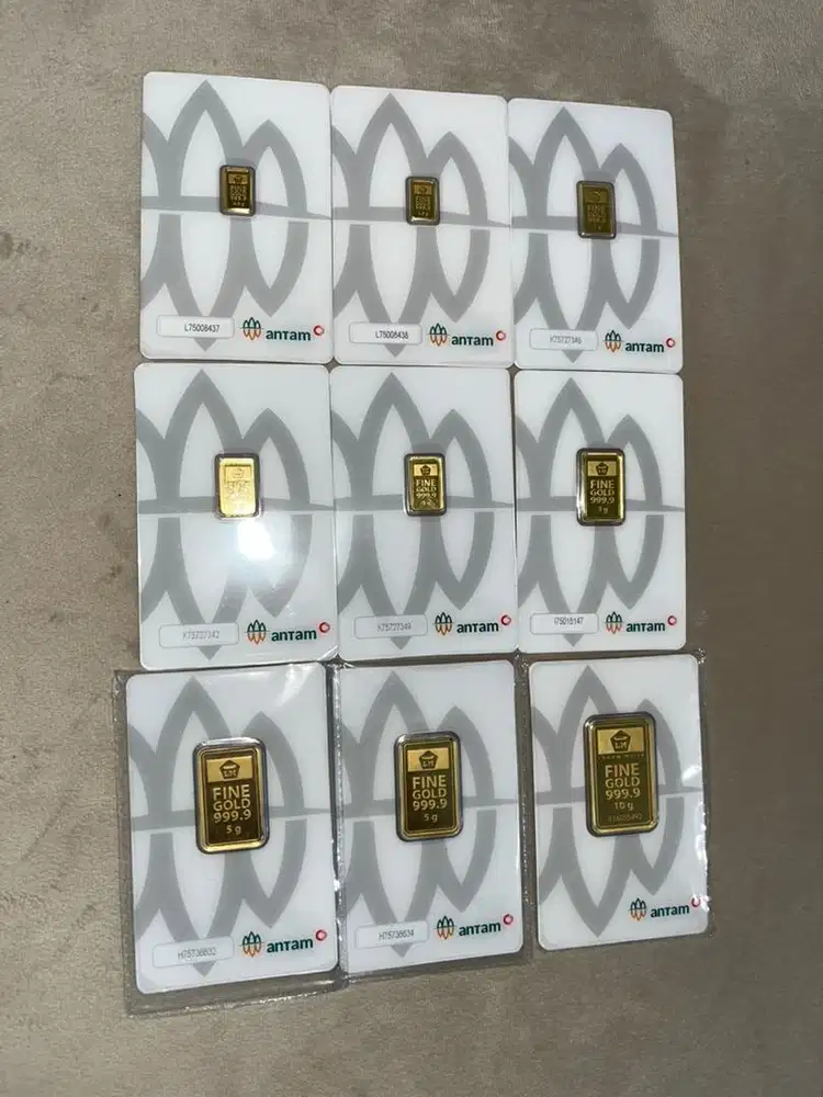Antam 0,5, 1, 3, 5 & 10 Gram