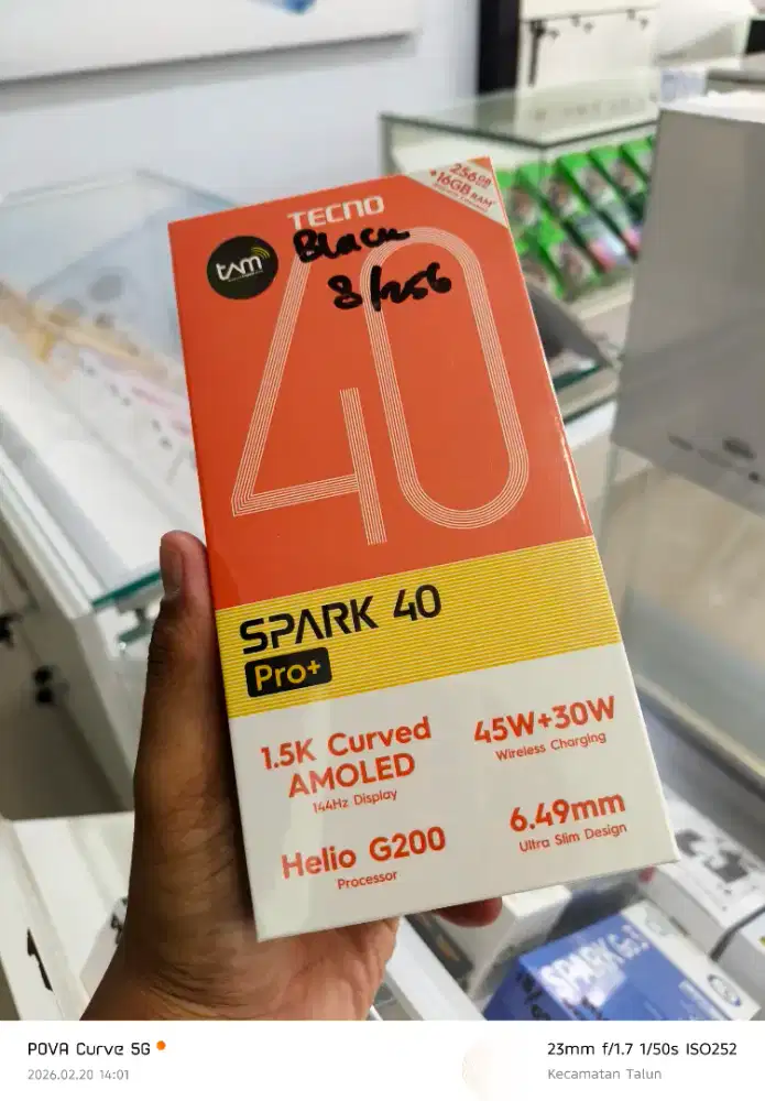 New Tecno Spark 40 Pro Plus 8/256GB (Resmi)