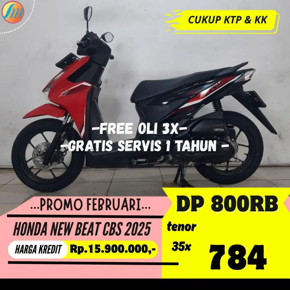 HONDA NEW BEAT CBS 2025 KREDIT DP 800RIBU ANGSURAN SANGAT RINGAN