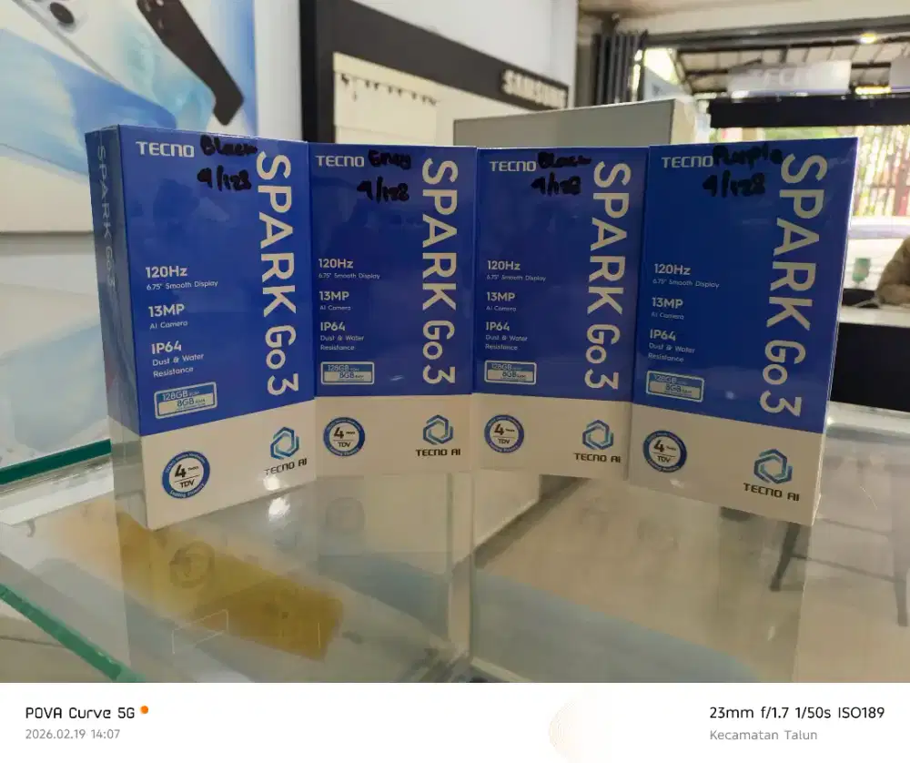 New Tecno Spark Go 3 4/128GB (Resmi)