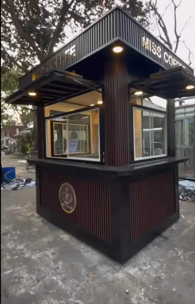 Rombong gerobak booth kontainer container