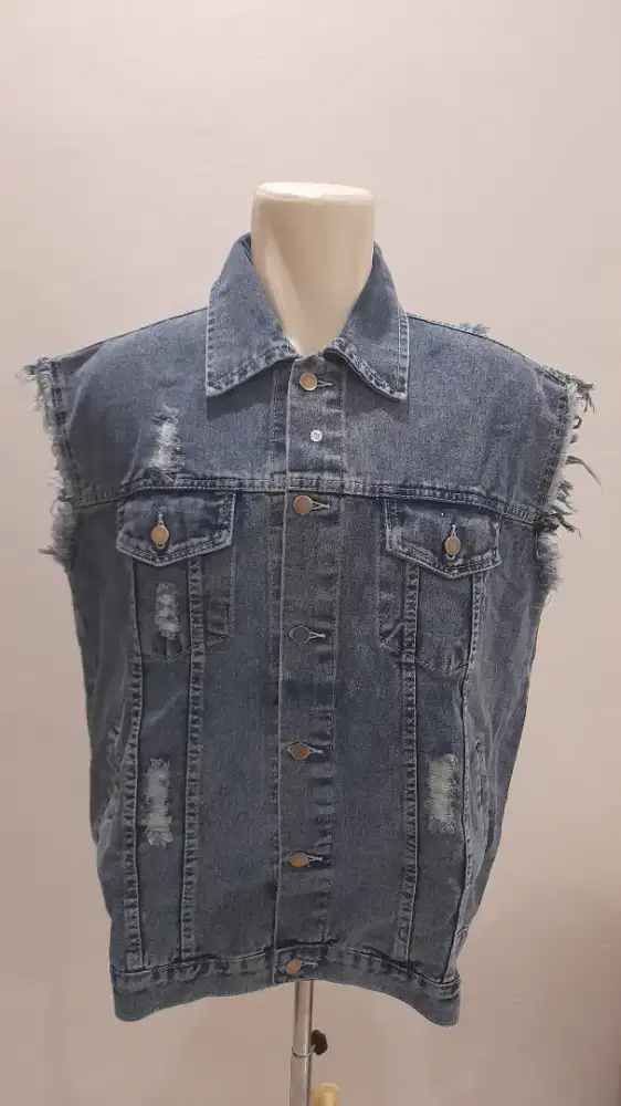 Jual Rompi bahan Jeans ukuran jumbo XXL kondisi baru