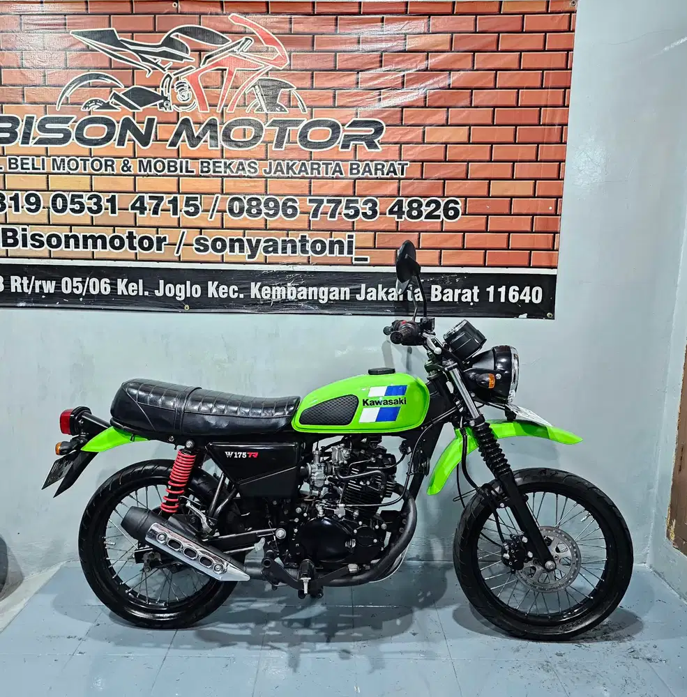 MEWAH! KAWASAKI W175TR W 175 TR TAHUN 2023 WARNA HIJAU