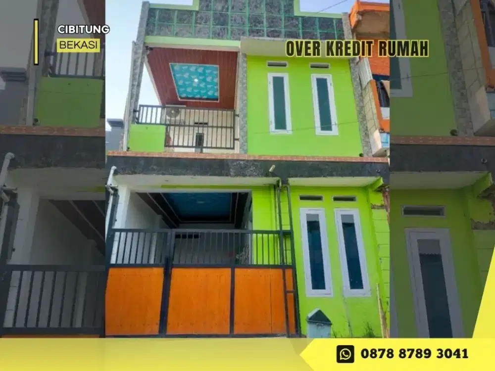 Jual Take Over Rumah 2LT dkt Stasiun KA di Wanajaya Cibitung Bekasi