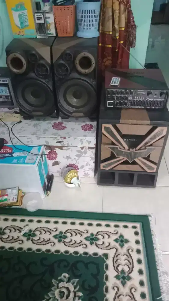 Speaker rakitan aktif bluetooth USB radio subwoofer basss