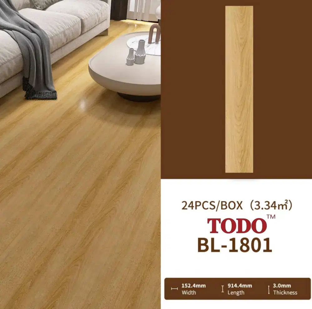 Lantai PVC Premium Vinyil Lantai 2mm Vinyl Flooring Harga Permeter