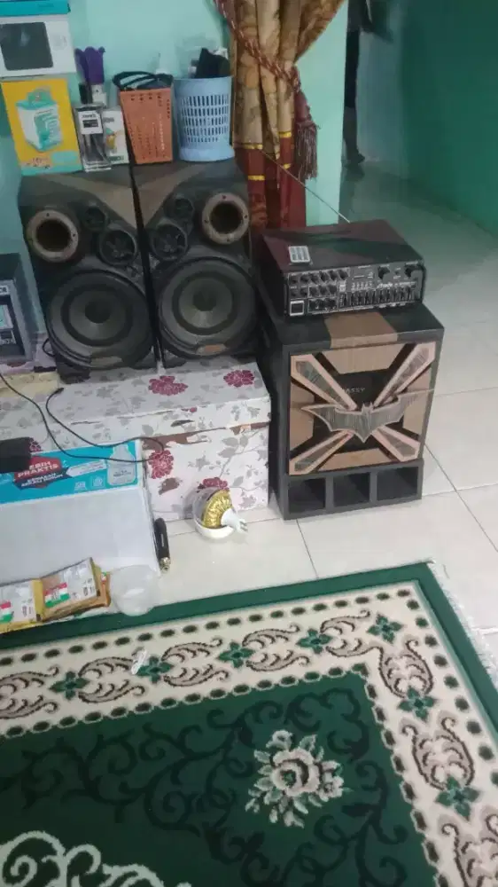 Jual speaker aktif bluetooth USB radio subwoofer rakitan