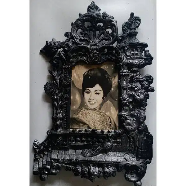 Antik Art Nouveau Europe Photo lijst / Pigora yang berornamen bunga ke