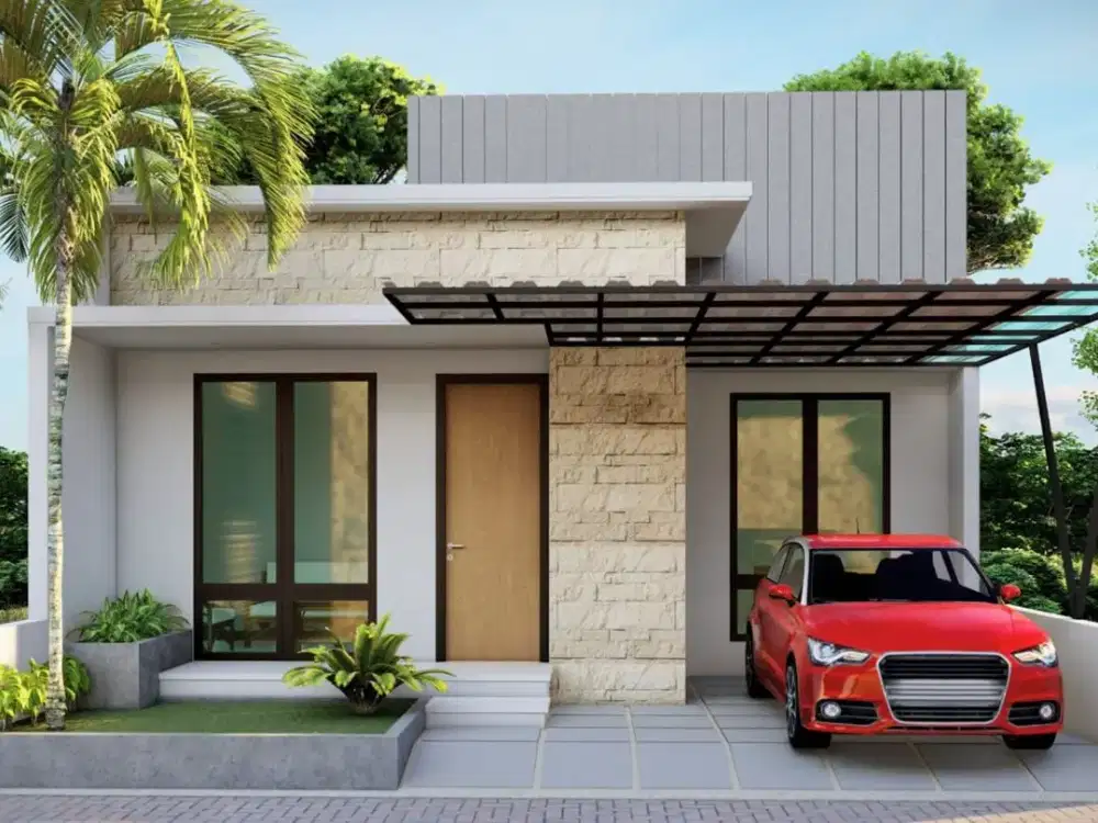 RUMAH MODERN CANTIK SIAP BANGUN, DEKAT PERUM MERAPI VIEW