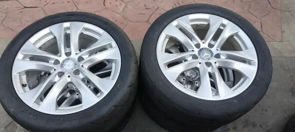 Jual Vleg Mercy + ban R17 mlus siap pasang hub lwat Wa gan