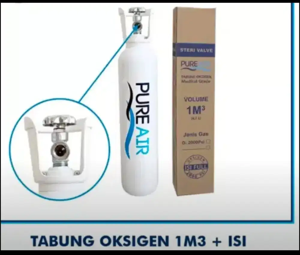Tabung Oksigen 1m3 Sudah Ada Isi