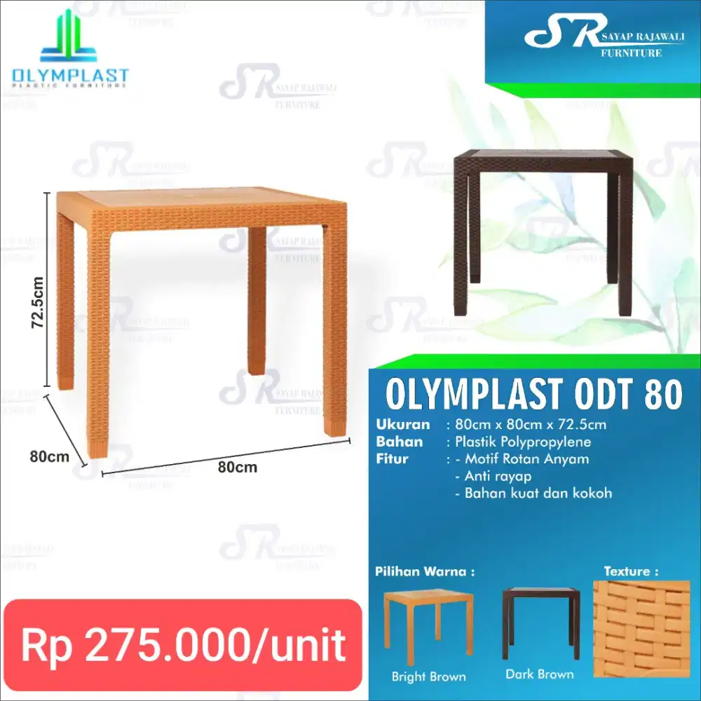 Aneka Meja Plastik Murah Area Jogja (dwi)